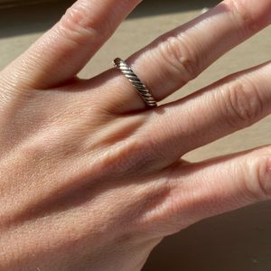 DAVID YURMAN 3MM Cable Ring | Size 5 |